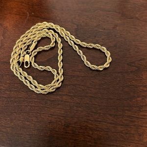 18 carrot solid Gold Rope Chain